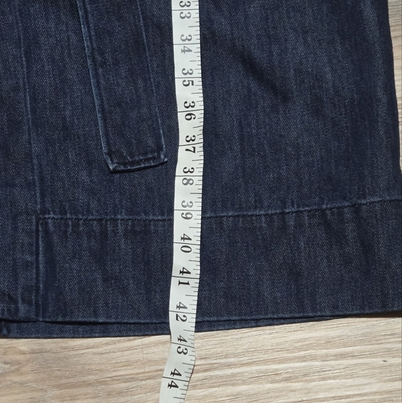COS Denim Utility Dark Wash Cargo Front Pockets Luxury Durable Dress Size 6 - Picture 6 of 16